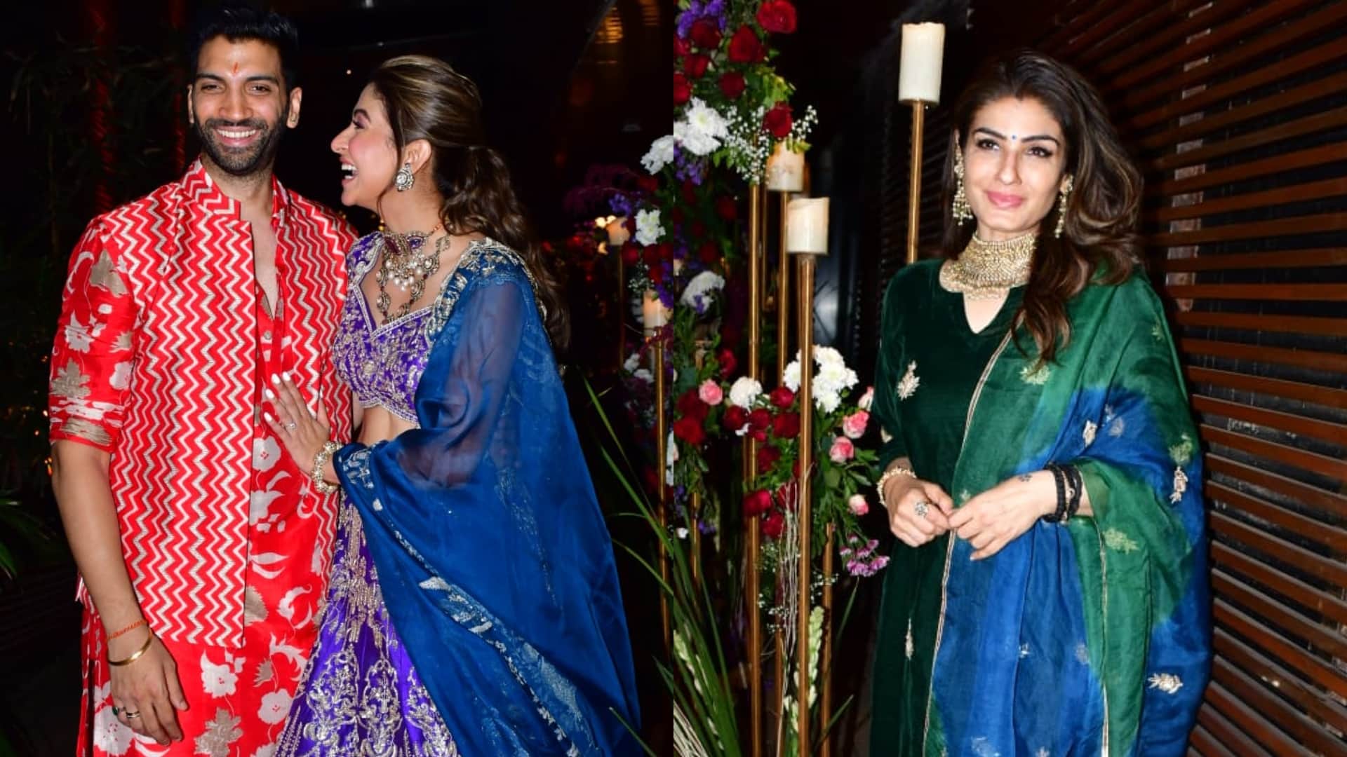 Malvika Raj engagement with Pranav Bagga and jackie shroff, ayesha shroff raveena bhagyashree photos viral