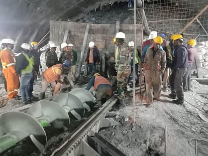 Uttarkashi Tunnel Collapse News Live: Rescue Operation in Uttarkashi Day 13th, Auger Drilling Machine on Work