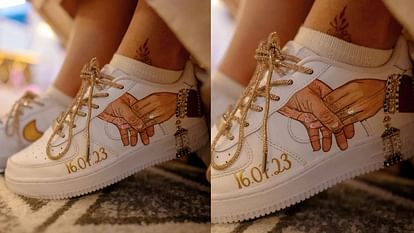 wedding fashion trendy sneakers for bride