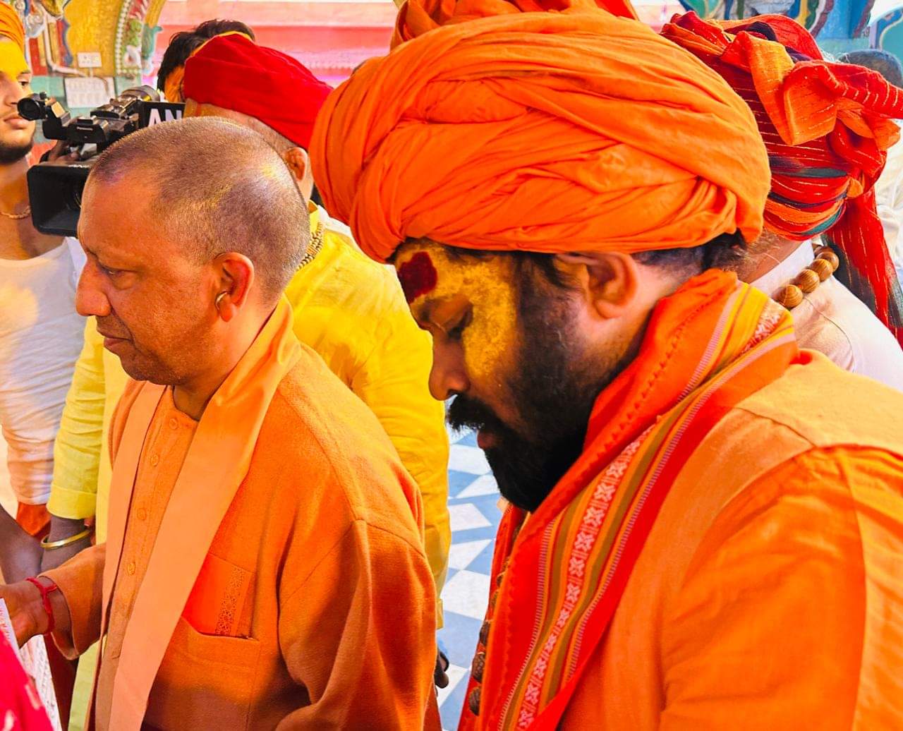 CM Yogi in Ayodhya Today Darshana Ram Lala and Hanumangarhi
