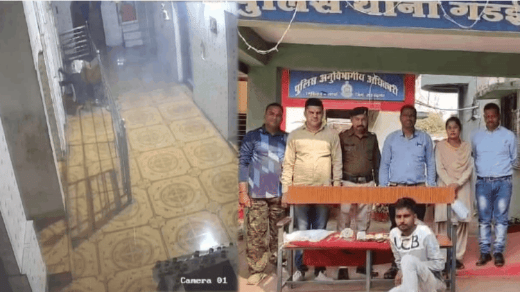 भगवान के घर में डाका: मंदिर में गहनों और नगदी की चोरी, चोर सीसीटीवी में कैद; हुआ गिरफ्तार