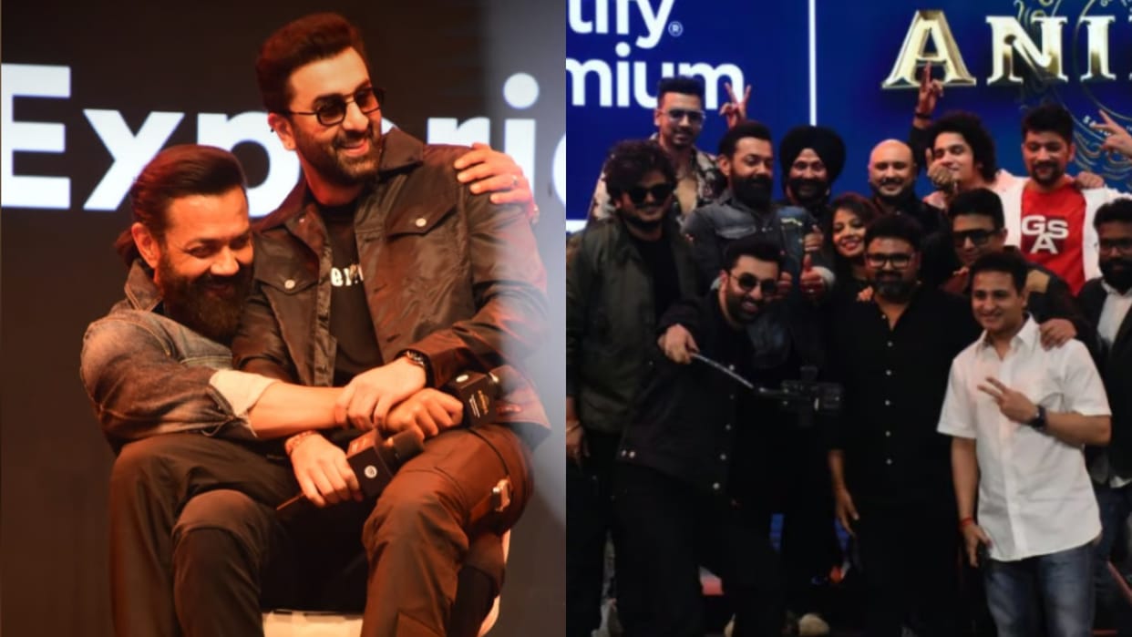 Ranbir Kapoor Bobby deol graces Music launch event of movie Animal claims That He Cannot Dance Badtameez Dil