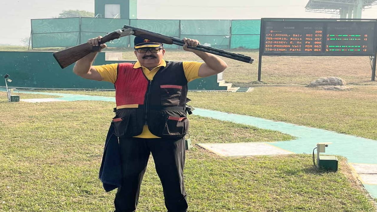 Lieutenant Baljeet won gold in the Skeet Super Master Main category of National Shooting.