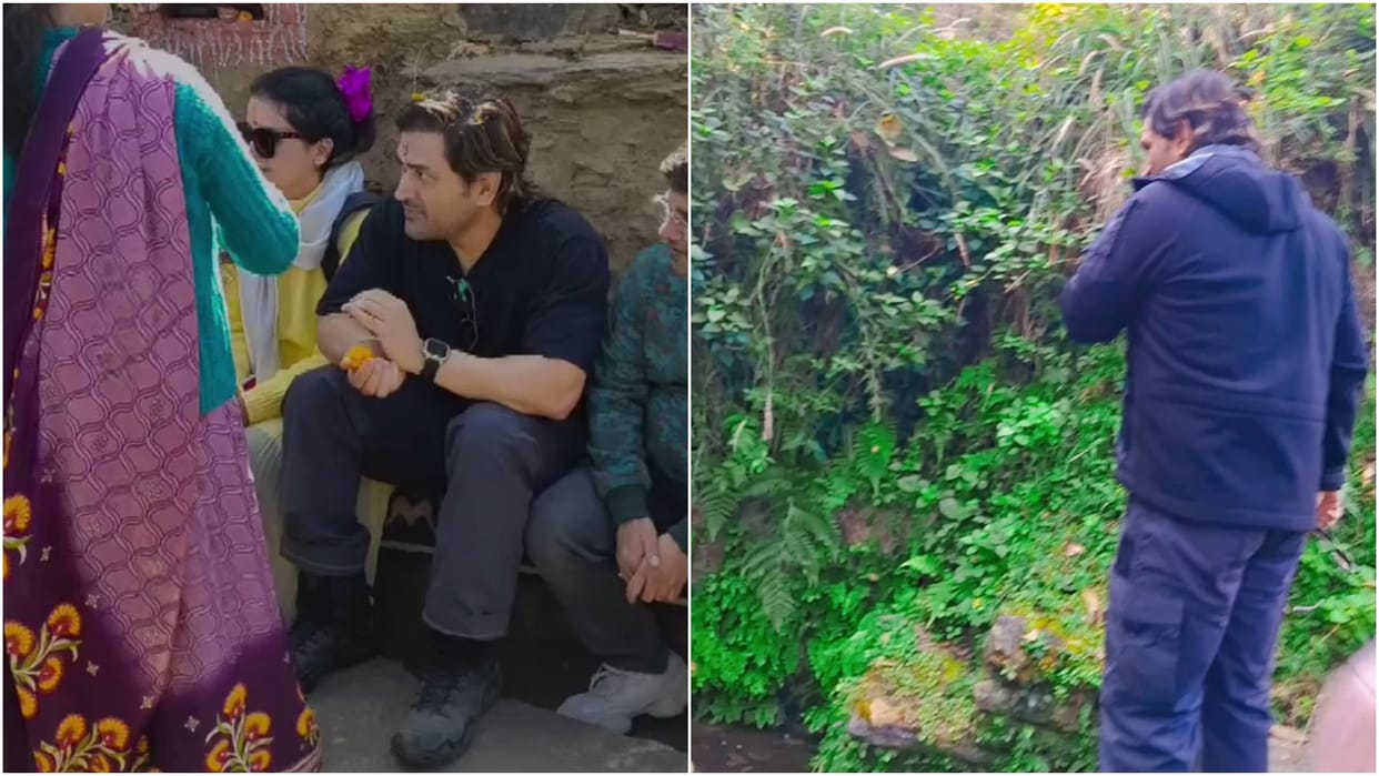 MS Dhoni asked friend to put down mobile while Uttarakhand trip says are mobile niche karo video went viral