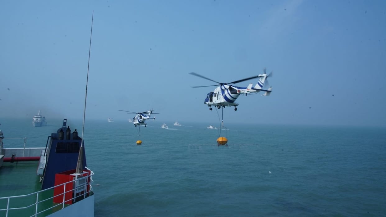 NATPOLREX-IX was conducted by the Indian Coast Guard on 25 Nov 23 off Vadinar, Gujarat