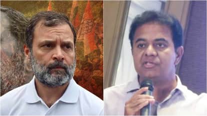 तेलंगाना में चुनाव प्रचार; राहुल गांधी और केटीआर के बीच जुबानी जंग (फाइल फोटो)