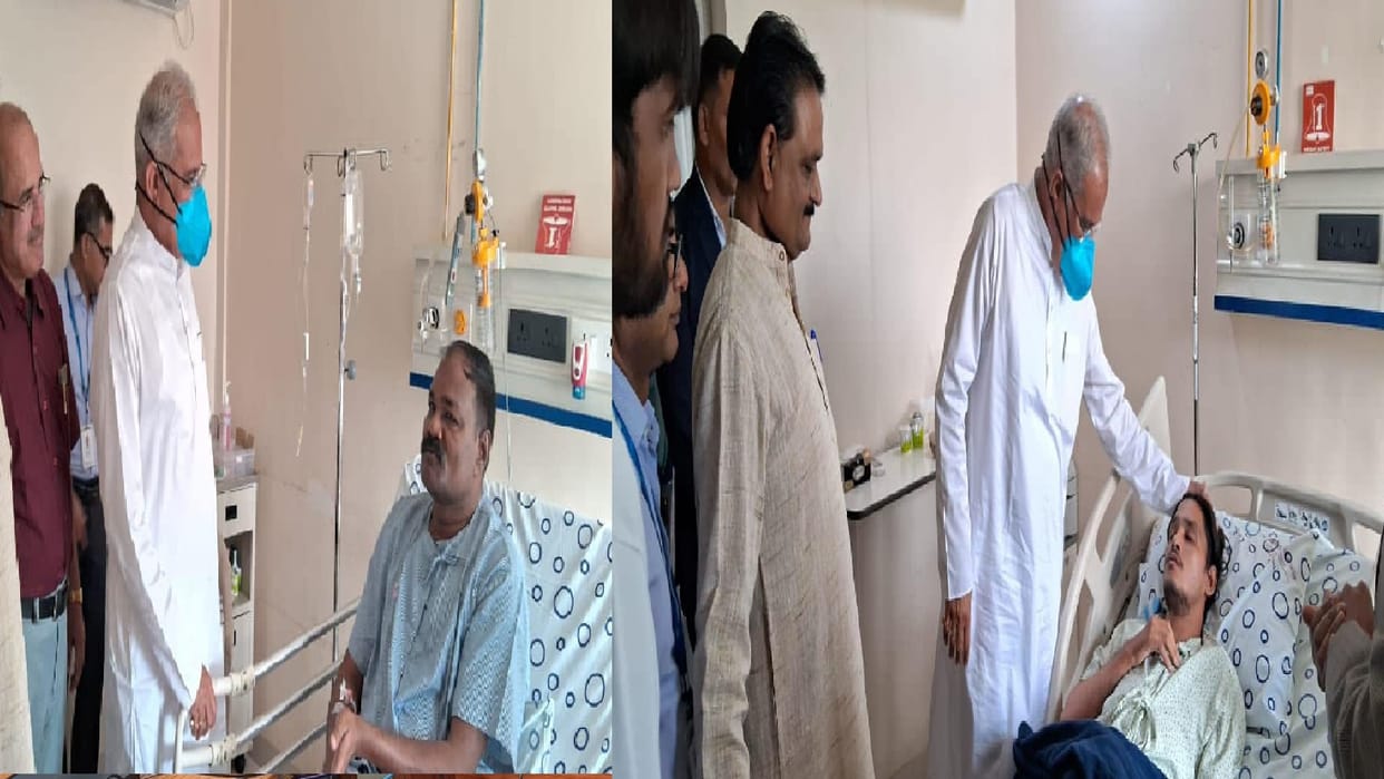 CG news: CM security in-charge and Sushil Anand son admitted to hospital ,Bhupesh inquired about his health