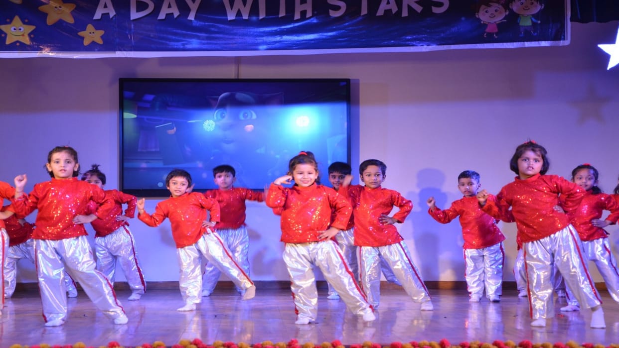 Patanjali Nursery School Children enthralled everyone presentations, little yoga gurus did Surya Namaskar