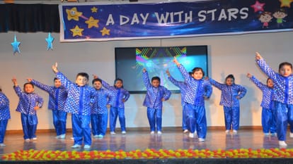 Patanjali Nursery School Children enthralled everyone presentations, little yoga gurus did Surya Namaskar