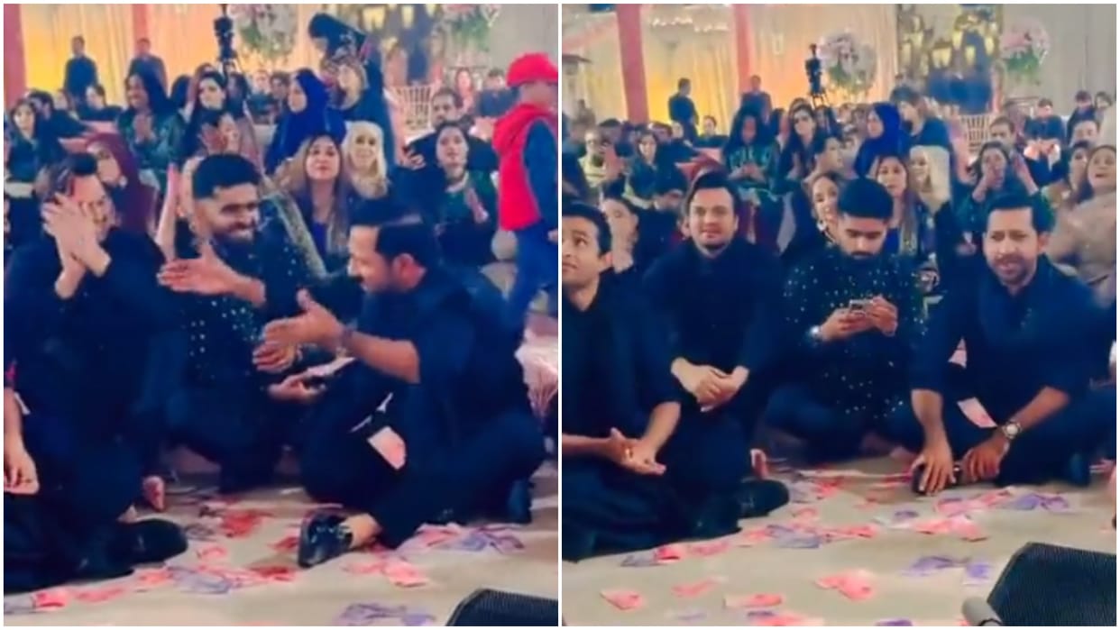 Babar Azam, Sarfaraz Ahmed Enjoy Qawwali Night during Imam Ul Haq Wedding in Lahore, Watch Video