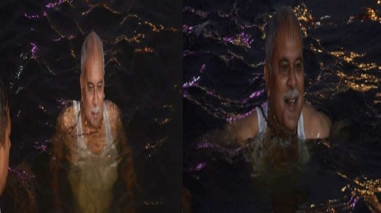 पुन्नी स्नान 2023: पूर्णिमा के एक दिन पहले ही सीएम भूपेश ने महादेवघाट में लगाई आस्था की डुबकी