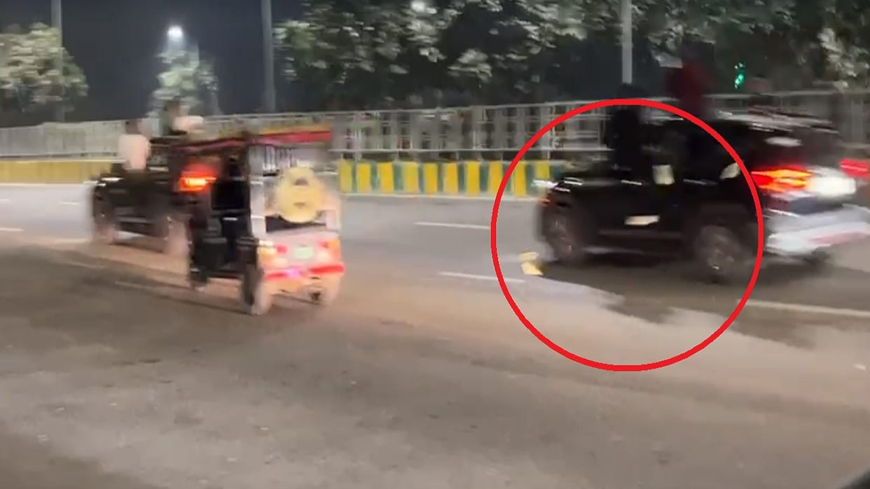 Money thrown from moving car in Noida police seized five vehicles