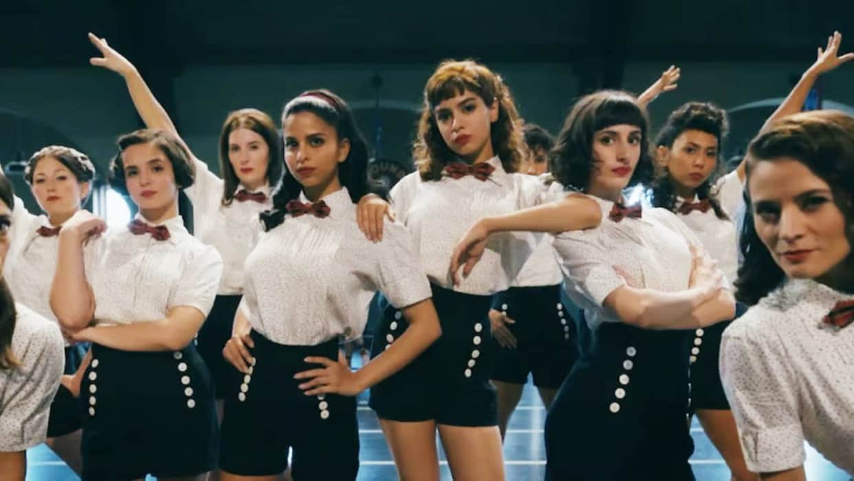 The Archies song Dhishoom Dhishoom release suhana khan and khushi kapoor dance on skates with agastya nanda