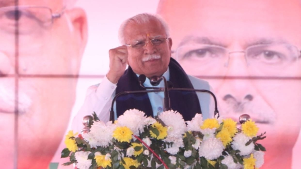 Haryana: Chief Minister Manohar Lal made big announcements in Panipat