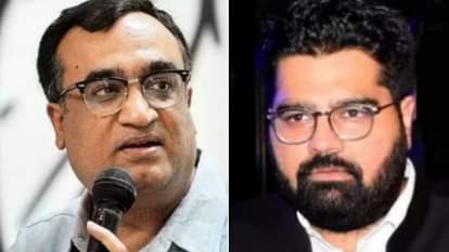 अजय माकन और कार्तिकेय शर्मा।