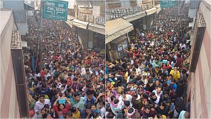 Three Km Long Queue Of Devotees For Darshan Of Thakur Banke Bihari In Vrindavan