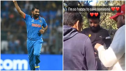 Shami: शमी बने मसीहा! नैनीताल में खाई में गिरी कार तो तेज गेंदबाज ने इस तरह बचाई सवारी की जान, कही यह बात Shami becomes saviour! Indian Fast Bowler saved person whose car fell from hill road in Nainital, Watch Video