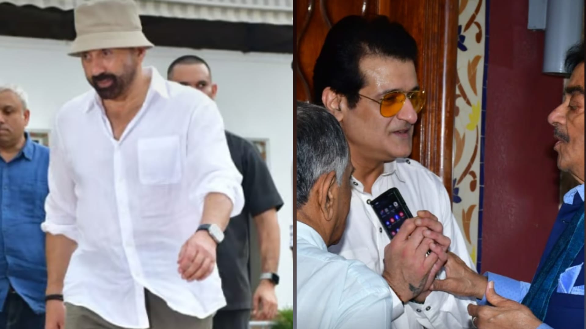 Raj Kumar Kohli Prayer Meet Attended by Sunny Deol Riteish Deshmukh Shatrughan Sinha Attend Armaan Kohli
