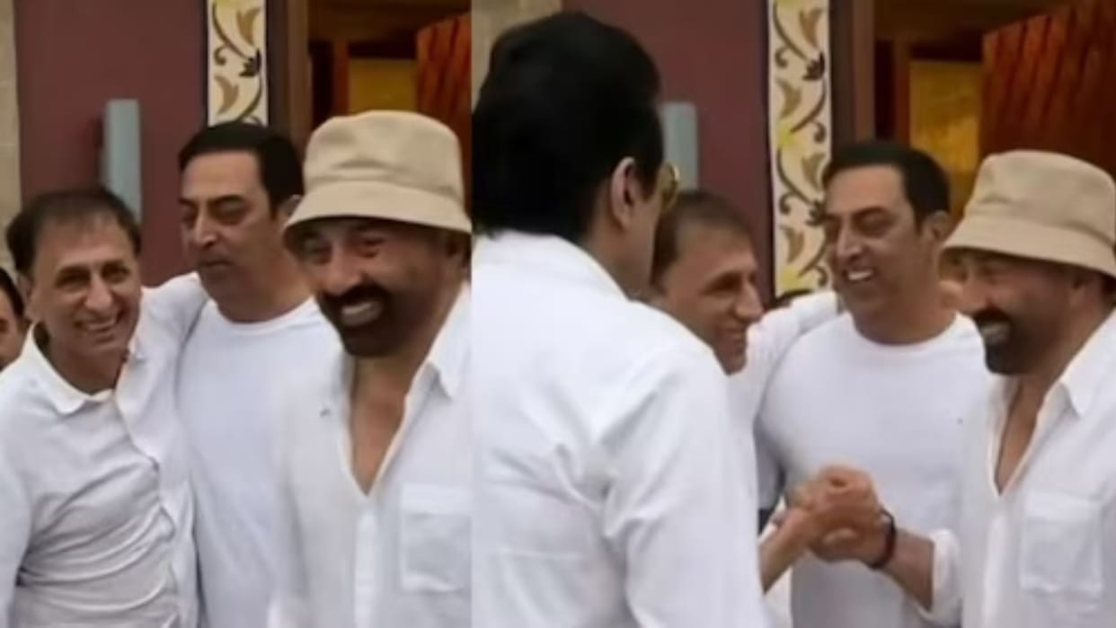 Gadar 2 Actor Sunny deol trolled for laughing in Rajkumar kohli prayer meet see details here