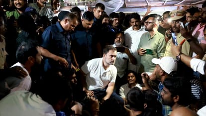 Rahul Gandhi Meets unemployed youth in Hyderabad Telangana Assembly Election
