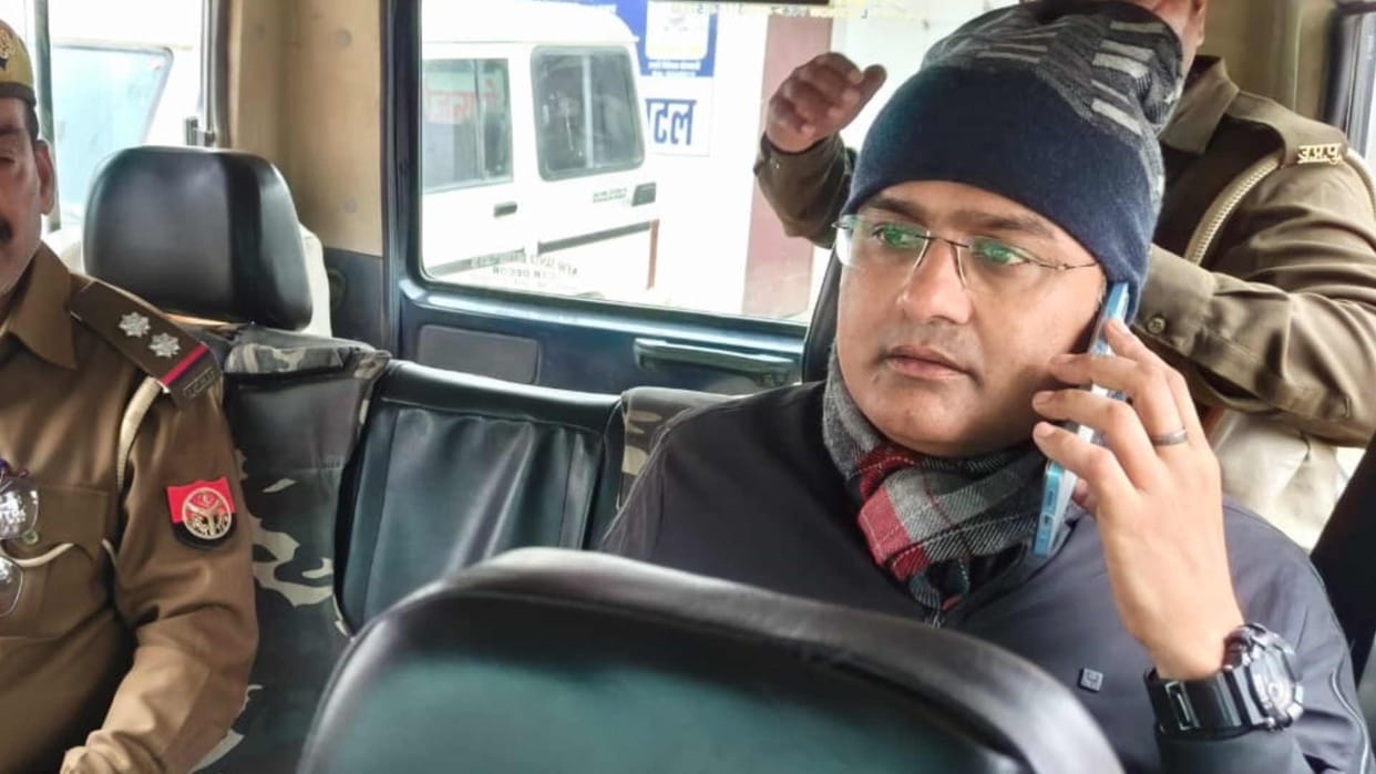 naib tehsildar ghanshyam shukla arrested accused of attempting to molestation female officer