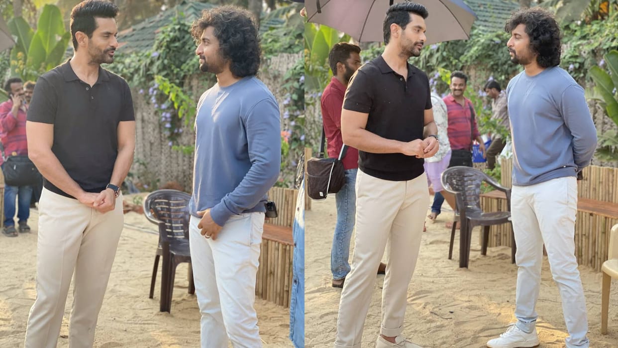 Angad Bedi and Nani first look together from mrunal thakur film Hi Nanna out angad calls Nani extremely humble