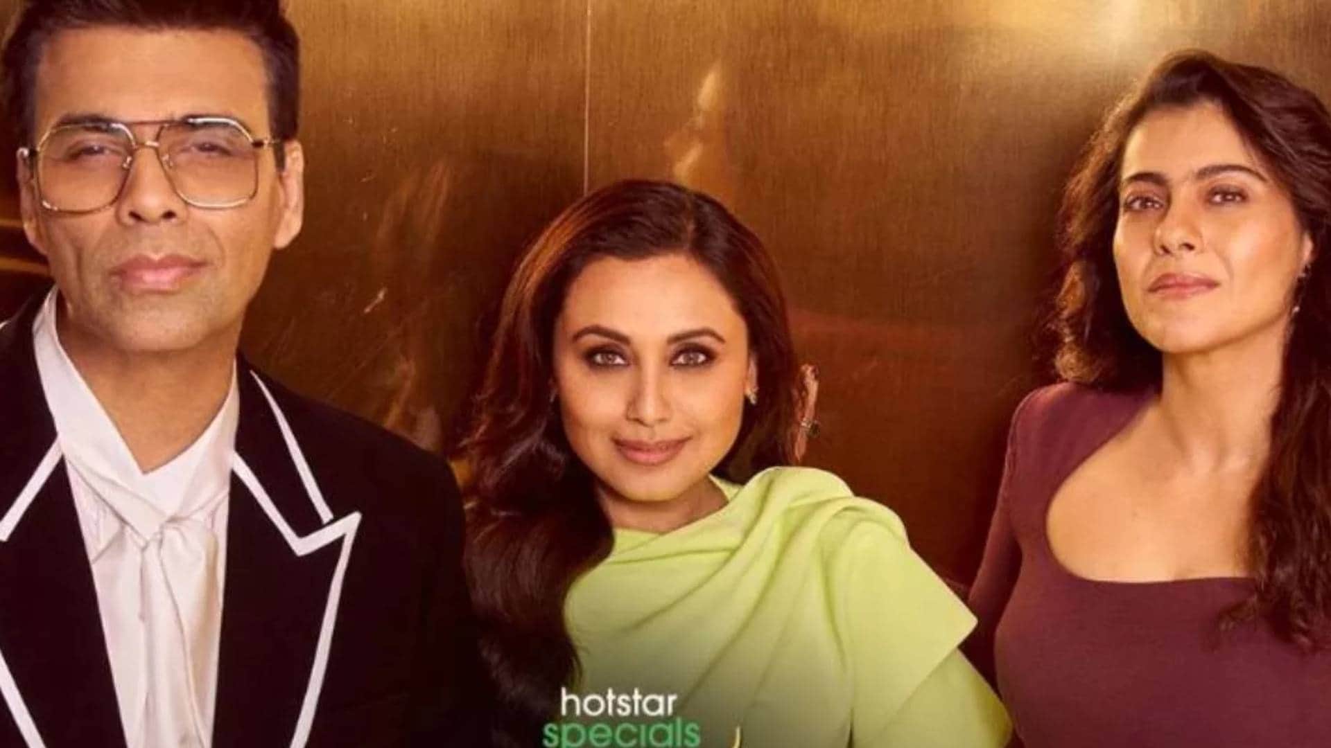Koffee With Karan 8 promo Rani Mukerji claims Karan Johar snatched food kajol sets her special appearance