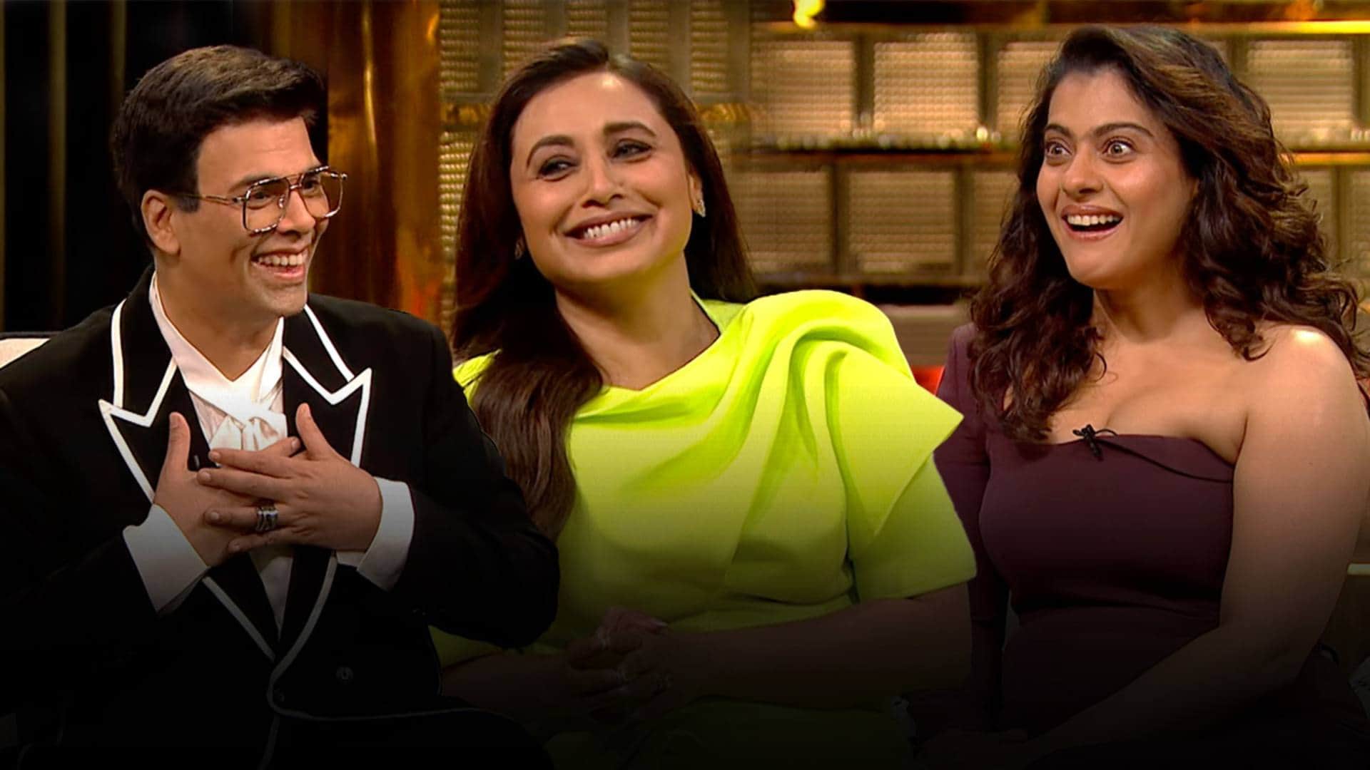 Koffee With Karan 8 promo Rani Mukerji claims Karan Johar snatched food kajol sets her special appearance