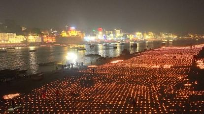 See Kashi s Dev Diwali in pictures ghats illuminated with 22 lakh lamps