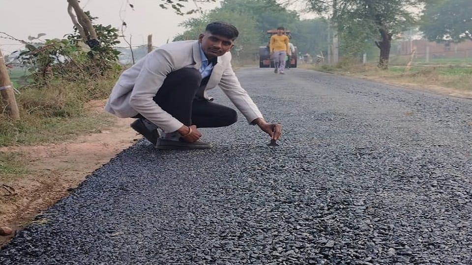 Uproar over poor quality of road repair
