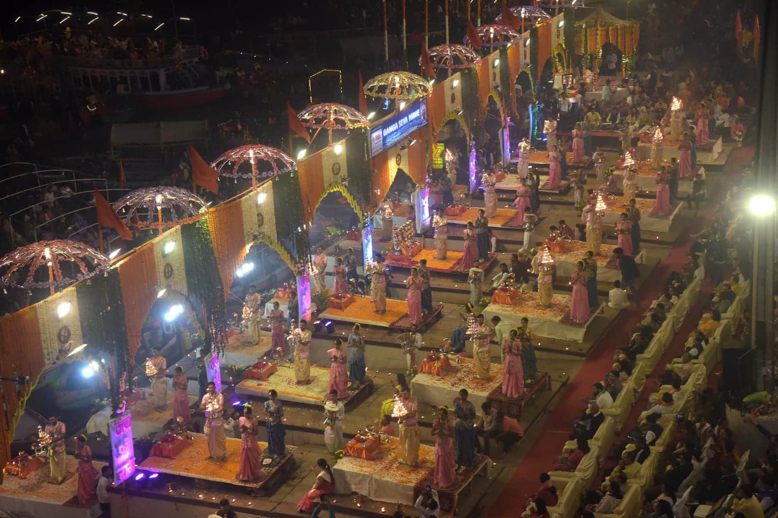 Varanasi illuminated with 25 lakh lamps on Dev Diwali. Ambassadors and delegates from 70 countries witnessed