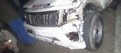 Bihar News : पुलिस की गाड़ी से टकराई बाइक, तीन युवकों की मौत; नालंदा में हादसे के बाद रोड जाम कर तोड़फोड़ Three died after collision with bihar police vehicle, accident news today in Nalanda; vandalism of vehicles