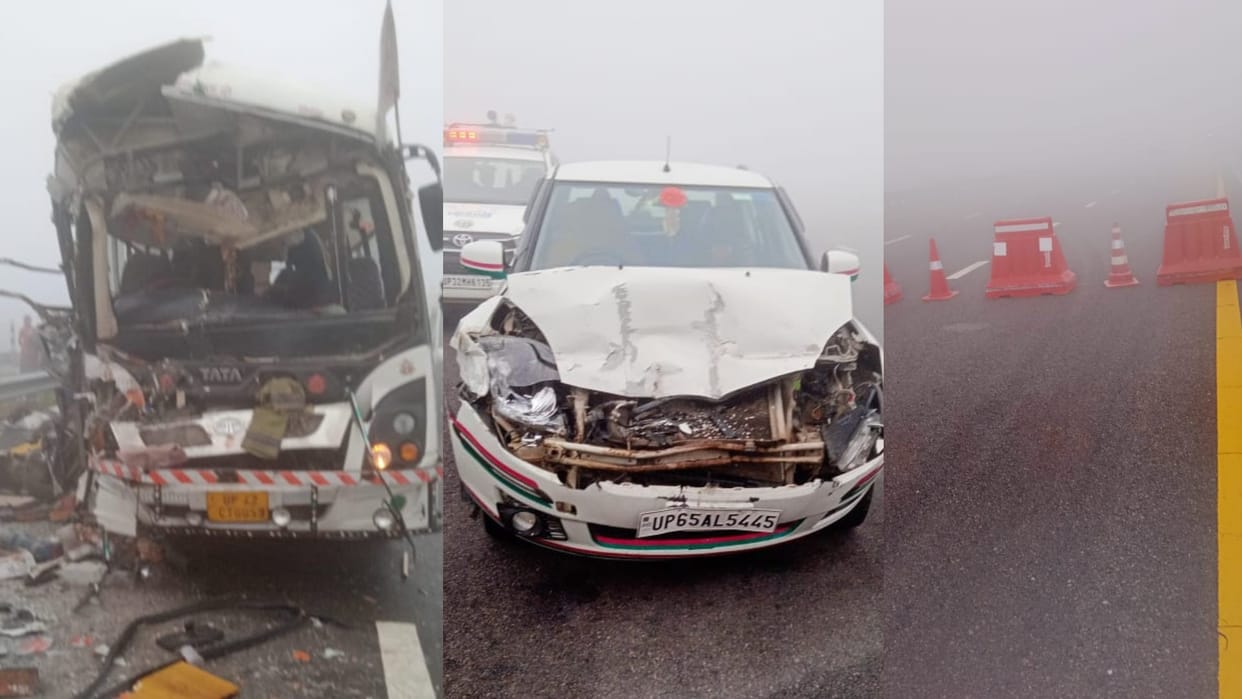 Many injured in an accident on Baldirai thana in Amethi.