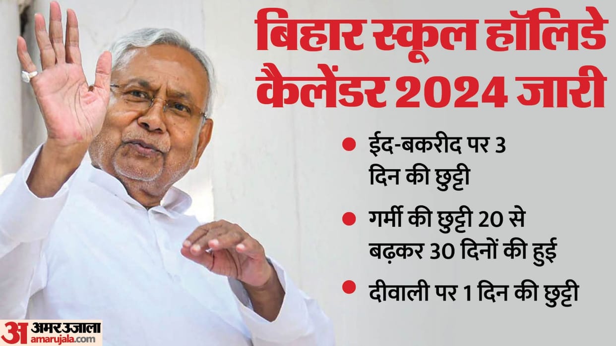 bihar school holiday calender 2024 released, Check holidays for hindus and muslim festivals