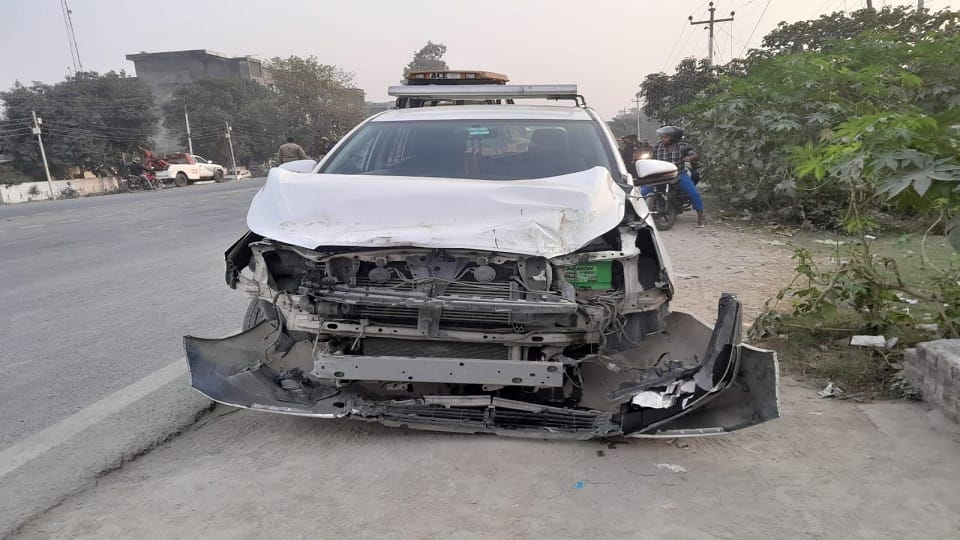 Additional Commissioner of State Tax Department and his wife became victims of road accident in rudrapur