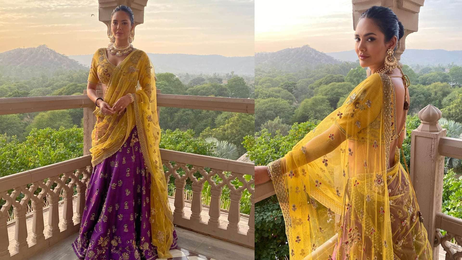Esha Gupta Birthday trendy look for newly bride inspired by Esha Gupta