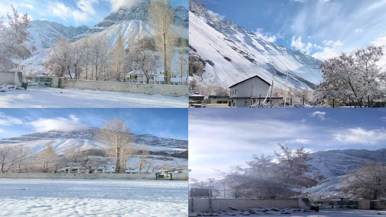 Himachal Weather update: Fresh snowfall in Kaza and Tabo of Lahaul-Spiti