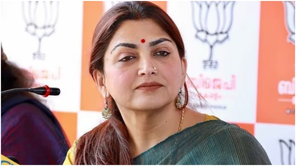 Congress protest at Chennai Santhome near BJP leader Khushbu Sundar residence against her Cheri comment