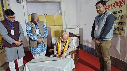 Rashtriya Swayamsevak Sangh chief Mohan Bhagwat in Mathura Inauguration of Cow Promotion Center