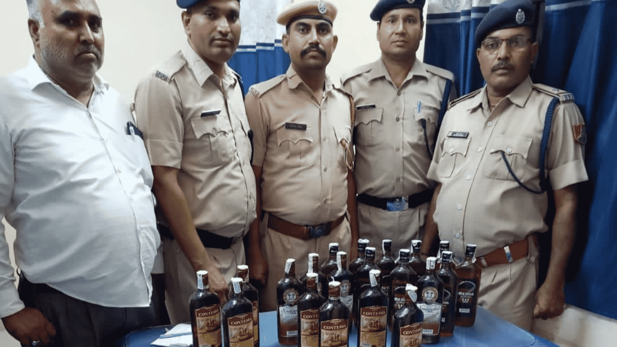 Consignment of liquor to be served to passengers recovered from pantry car