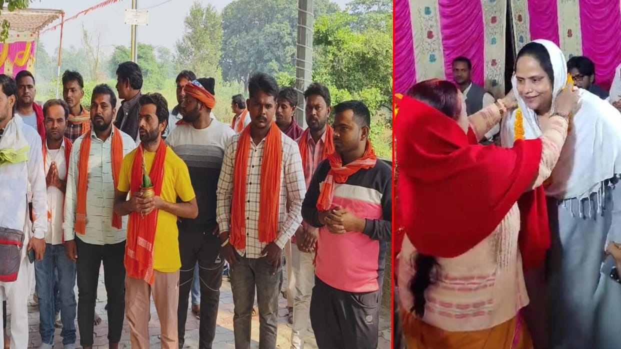 dumariyaganj seat sp mla Sayeda Khatoon participated shatchandi mahayagya in siddharthnagar