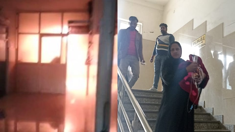 Fire broke out due to short circuit in SNCU of Women Hospital Bareilly