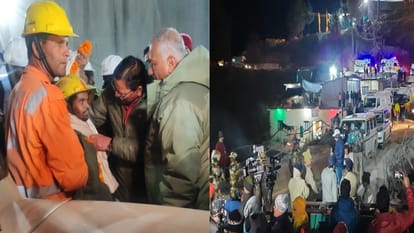 Uttarkashi tunnel rescue workers came out of the tunnel after 17 days