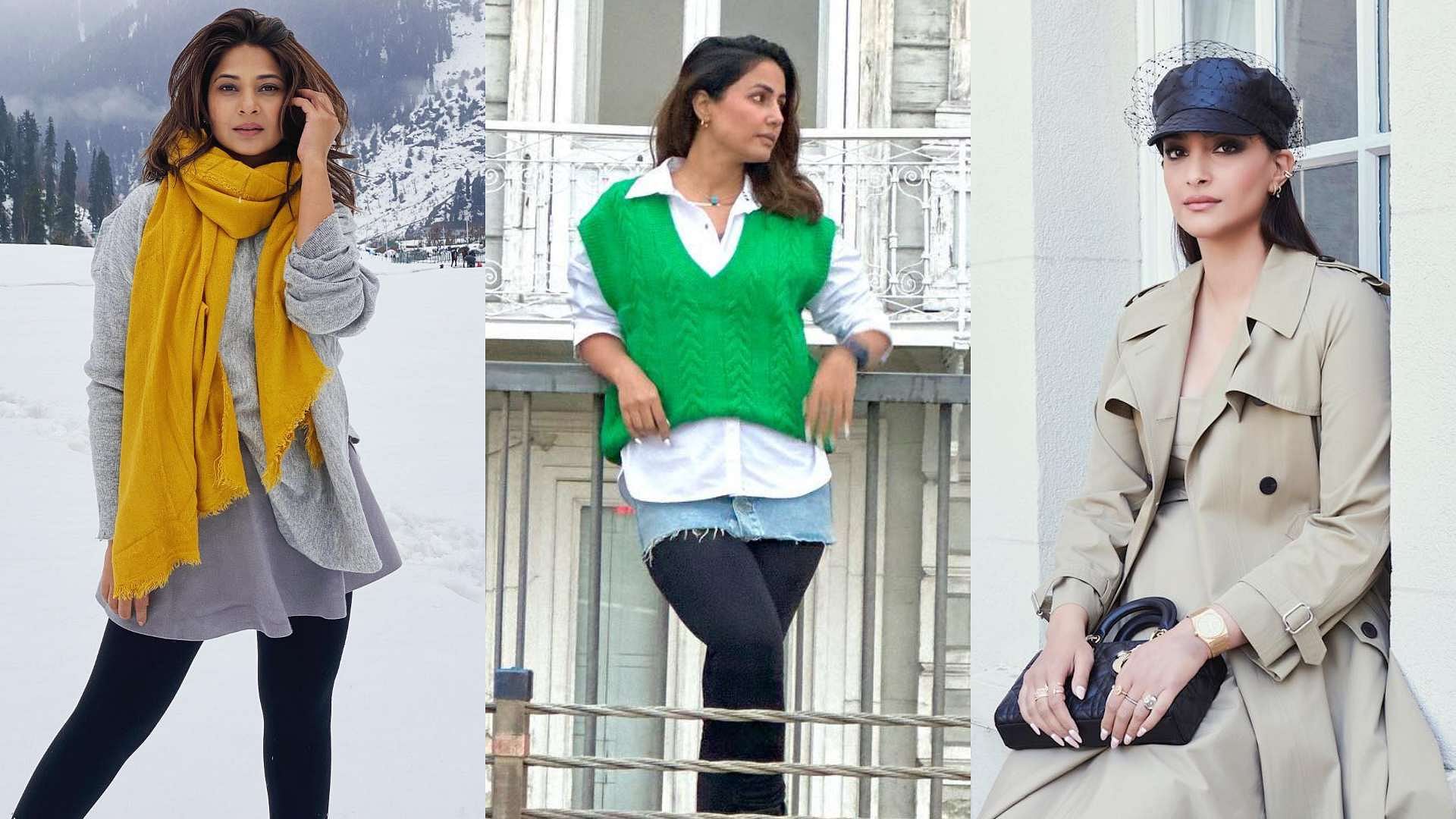 Winter Fashion Tips Inspired By Bollywood Celebrities Hina Khan To ...