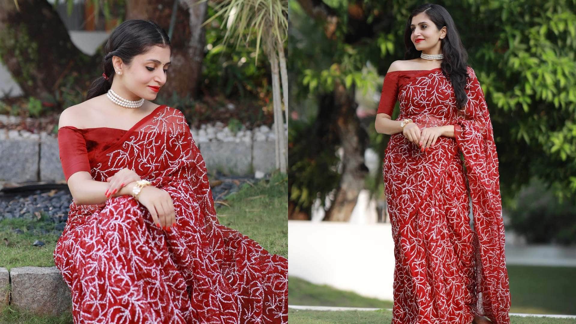 Bridal Fashion trendy saree for newly bride 2023 india