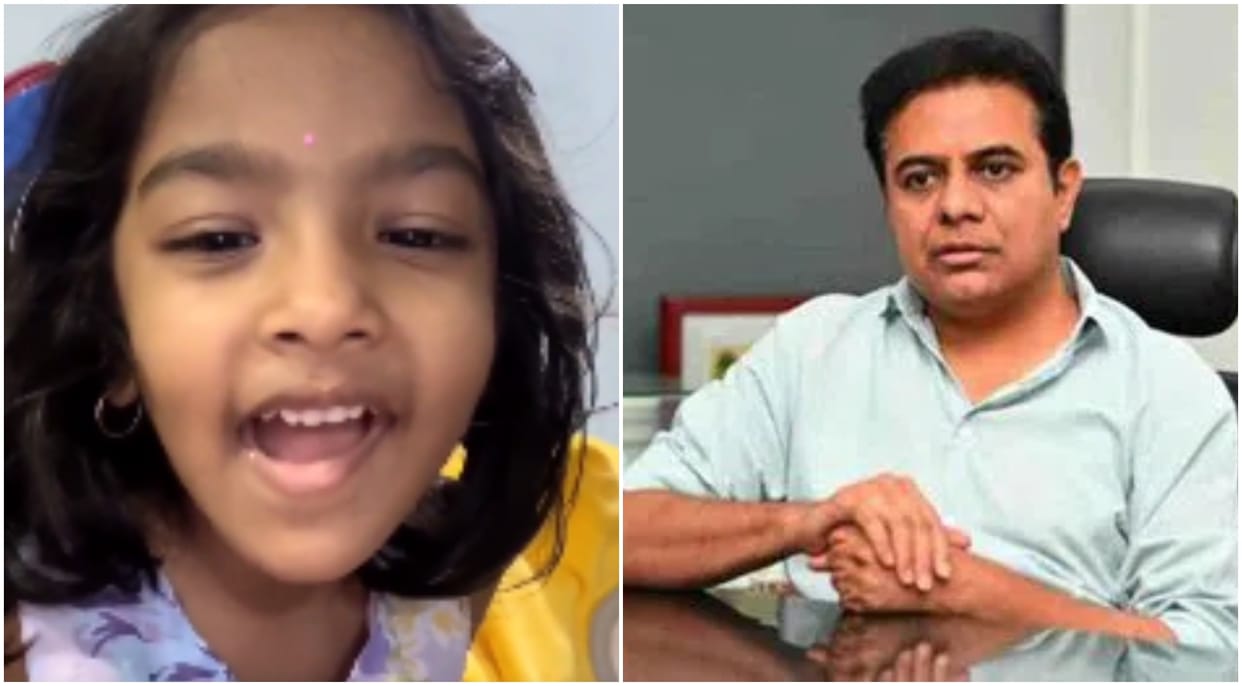 Little girl requests KTR to bring Disneyland to Hyderabad Telangana Minister reply