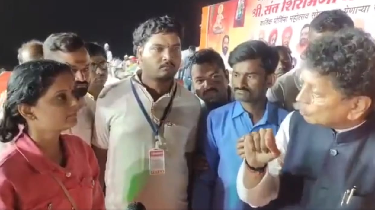 Maharashtra School Education Minister Deepak Kesarkar Rebukes Woman After Question Over Job Delay