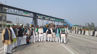 Muzaffarnagar: Protest against the arrest of BKU leader, made toll free