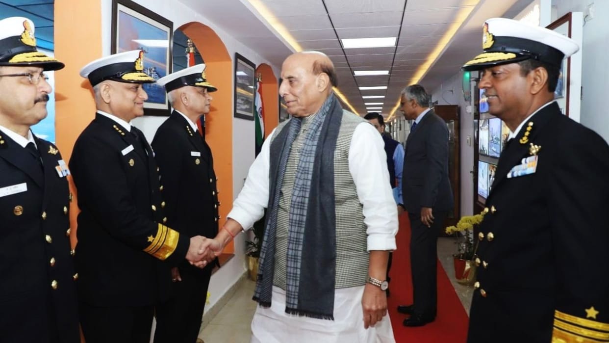 Defence Minister Rajnath Singh inaugurated the 40th Indian Coast Guard Commanders Conference