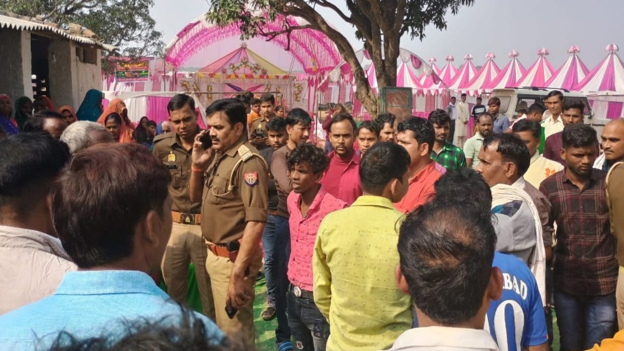 The groom, who had come for second marriage